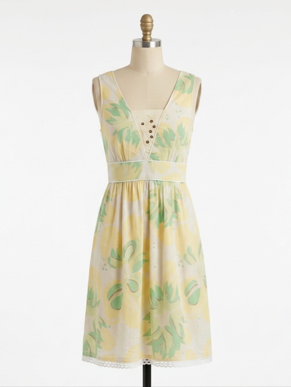 Vintage Free People Y2K Crossback Floral Mini Sund